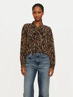 Bluzki damskie - ONLY Bluzka Star 15333988 Szary Regular Fit - miniaturka - grafika 1