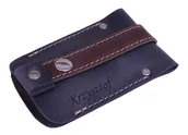 Etui na klucze - Skórzane etui na klucze kolor szary - miniaturka - grafika 1