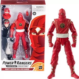 POWER RANGERS LIGHTNING COLLECTION MIGHTY MORPHIN NINJA RED CZERWONY RANGER - Figurki dla dzieci - miniaturka - grafika 1