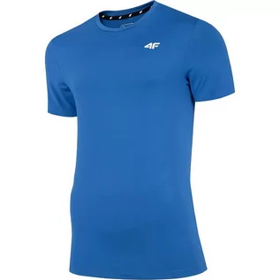 Koszulki męskie - 4F, Koszulka męska, NOSH4-TSMF002 36S, niebieski, rozmiar XL - grafika 1