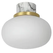 Lampy sufitowe - Lucide Łazienkowa LAMPA sufitowa LORENA 03140/23/61 szklana OPRAWA kula ball IP44 złota biała 03140/23/61 - miniaturka - grafika 1
