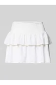 Spódnice - Rozkloszowana mini-spódnica z mieszanki wiskozy i lnu model 'GOA - Only - miniaturka - grafika 1