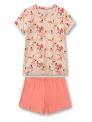 Piżamy dla dziewczynek - Sanetta Piżama w kolorze beżowo-pomarańczowym - miniaturka - grafika 1
