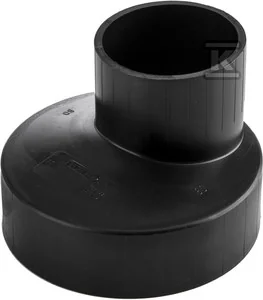Redukcja PEHD 90x63mm S12.5 ekscentryczna, kolor czarny, QS (Quick Stream) - Łączniki, trójniki, kształtki - miniaturka - grafika 1