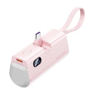 Powerbank Vention wyświetlacz LED 4800mAh 22.5W FHQP0 (różowy) - Powerbanki - miniaturka - grafika 1