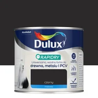 Emalie - Emalia akrylowa do drewna, metalu i PCV Rapidry czarna mat 0.4 l Dulux - miniaturka - grafika 1