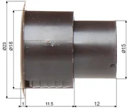 Pozostałe detektory - KONTAKTRON CYLINDRYCZNY KN-CA36-B - miniaturka - grafika 1