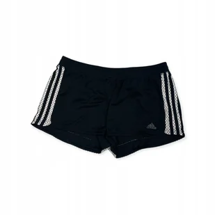 Krótkie sportowe spodenki damskie czarne ADIDAS L - Spodenki damskie - miniaturka - grafika 1