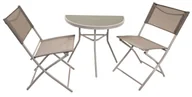 Meble ogrodowe - Beżowy zestaw balkonowy G1-K93 - miniaturka - grafika 1