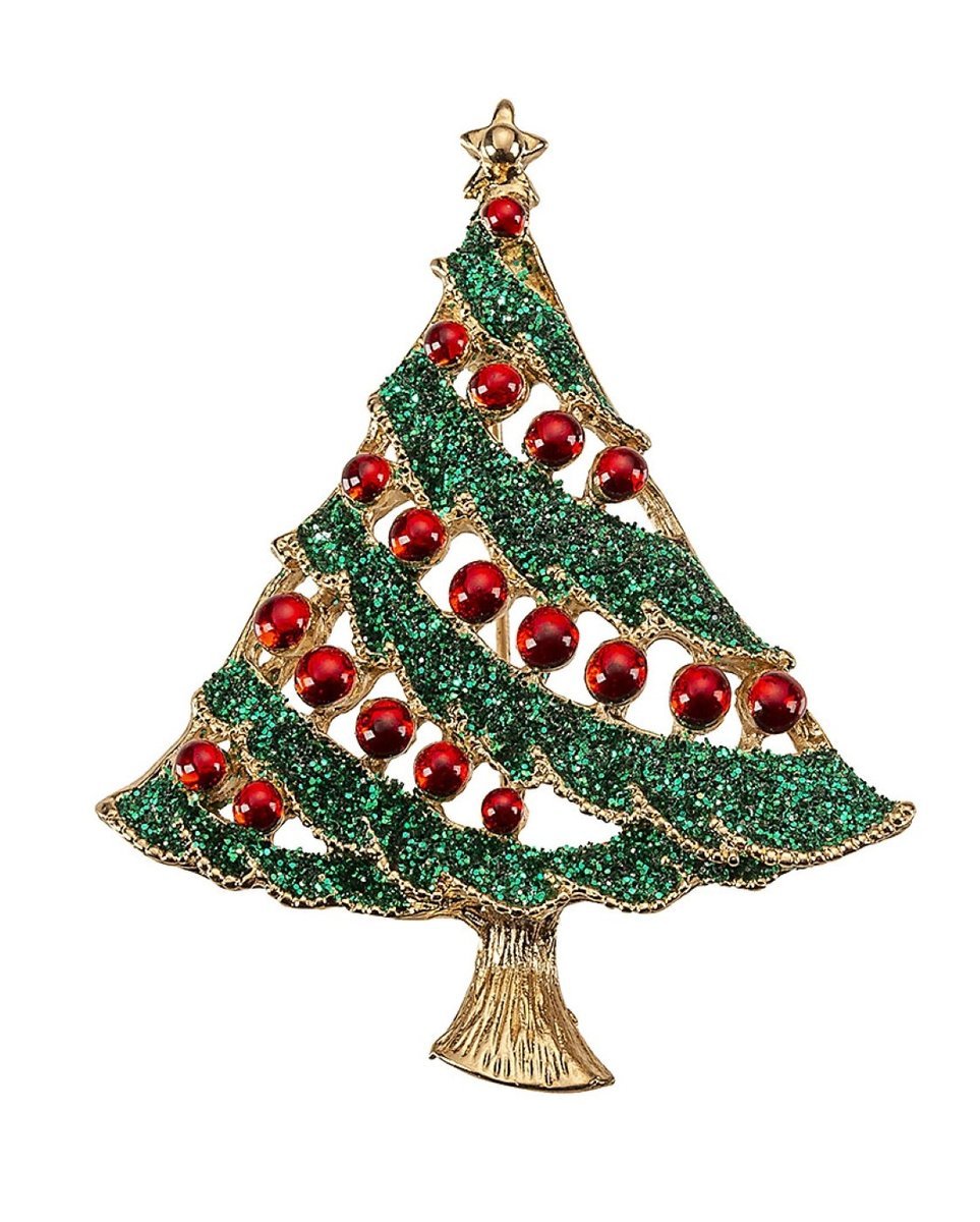 Świąteczna Choinka broszka 5 cm Noel