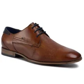 Półbuty męskie - Półbuty Bugatti 312-10108-2100-6300 Brązowy - miniaturka - grafika 1