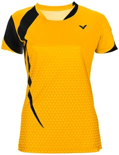 Koszulka damska Victor T-14103 Eco Yellow/Black M - Koszulki sportowe damskie - miniaturka - grafika 1
