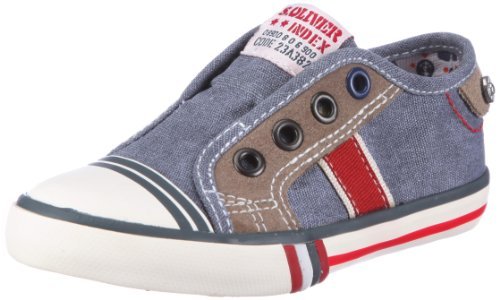 s.Oliver Sneakersy dziewczęce, niebieski - Niebieski Denim Comb 853-29 EU