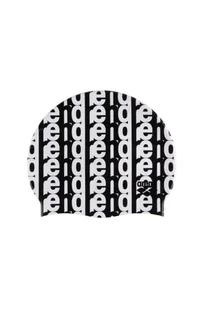 Czepek pływacki na basen dla dorosłych silikonowy Arena Stripe Monogram - Pływanie - miniaturka - grafika 1