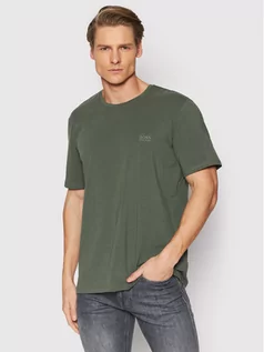 Koszulki męskie - Hugo Boss T-Shirt Mix&Match 50381904 Zielony Regular Fit - grafika 1