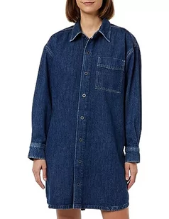 G-STAR RAW Sukienka dżinsowa oversize, Niebieski (Antique Waterfront D23675-d301-g228), XS - Sukienki - miniaturka - grafika 1