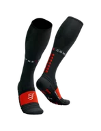 Skarpetki sportowe męskie - COMPRESSPORT Skarpety kompresyjne FULL SOCKS WINTER RUN red/black - miniaturka - grafika 1