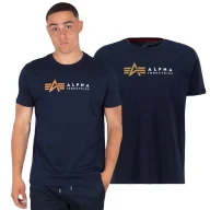 Odzież taktyczna i umundurowanie - Koszulka Alpha Industries Alpha Label T 118502 07 - Rep. Blue M - miniaturka - grafika 1