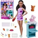 Lalka Barbie Pieczenie z kotkiem HCD44 - Lalki dla dziewczynek - miniaturka - grafika 2