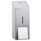 Dozowniki papieru i mydła dla firm - Merida Dozownik mydła w płynie 800 ml, stal nierdzewna matowa DSM101 - miniaturka - grafika 1