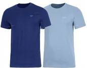 Koszulki męskie - 4F ZESTAW 2szt. 2-PAK MÄSKA KOSZULKA T-SHIRT 100% BAWEĹNA / rozm XL - miniaturka - grafika 1