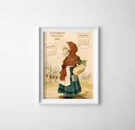 Plakaty - Retro plakat Kalendarz medyczny Antikamnia - miniaturka - grafika 1