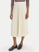 Spódnice - Tommy Hilfiger Spódnica plisowana WW0WW48538 Écru Regular Fit - miniaturka - grafika 1