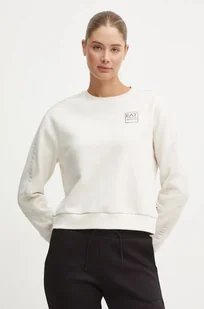 EA7 Emporio Armani bluza damska kolor beżowy z aplikacją TJZUZ.6DTM31 - Bluzy damskie - miniaturka - grafika 1