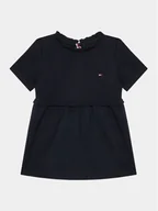 Sukienki i spódniczki dla dziewczynek - Tommy Hilfiger Sukienka codzienna KN0KN01757 Granatowy Regular Fit - miniaturka - grafika 1