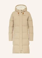 Płaszcze damskie - Jack Wolfskin Płaszcz Puchowy Nordlicht braun - miniaturka - grafika 1