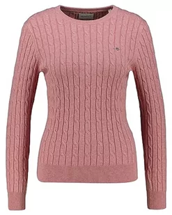 GANT Damski sweter ze stretchem bawełnianym C, California Pink Melange, XXL - Swetry damskie - miniaturka - grafika 1