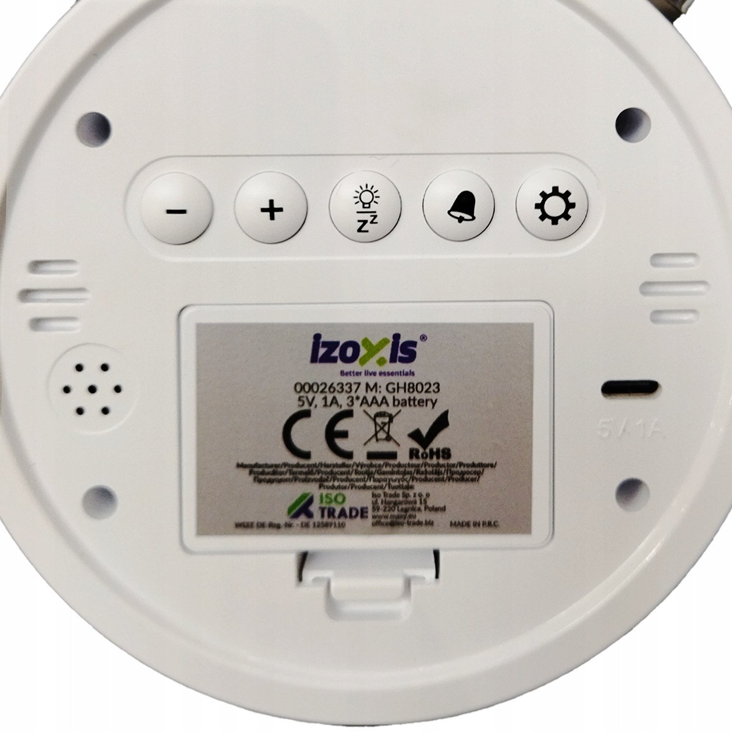 Izoxis Zegar cyfrowy - budzik 26337