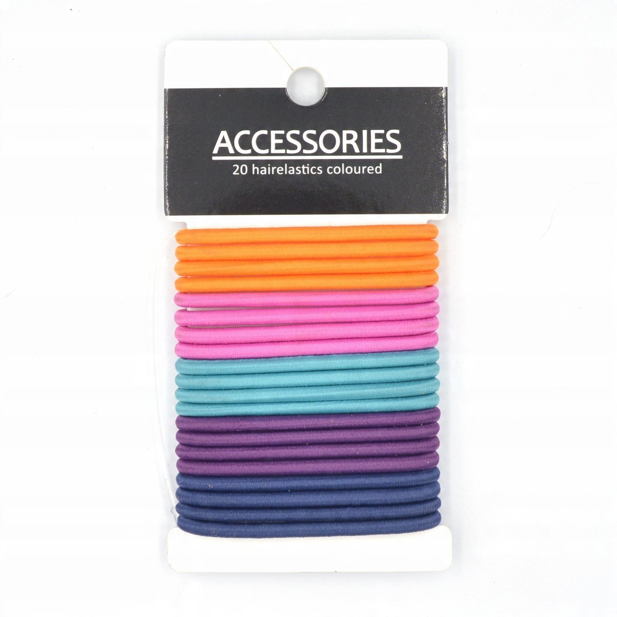 Gumki do włosów KOMPLET gumek 20szt KOLOROWE retro