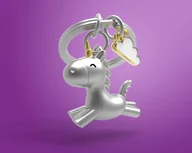 Breloki - Brelok Do Kluczy Jednorożec - - miniaturka - grafika 1