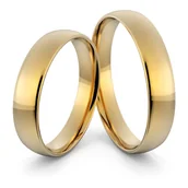 Obrączki ślubne - Obrączki ślubne klasyczne zaokrąglone 4 mm - miniaturka - grafika 1