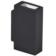 Lampy ogrodowe - Orlean LED kinkiet elewacyjny ścienny 2-punktowy czarny - miniaturka - grafika 1