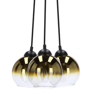 Lampa wisząca Nubia 33-16416 Candellux kule balls czarne złote - Lampy sufitowe - miniaturka - grafika 1