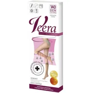Bielizna lecznicza - Veera Przeciwżylakowa, podkolanówki uciskowe, 140 den, rozmiar 1/ 2, czarne - miniaturka - grafika 1