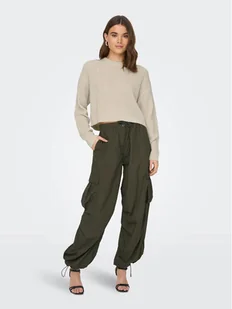 ONLY Sweter Malavi 15284453 Beżowy Regular Fit - Swetry damskie - miniaturka - grafika 1