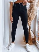 Spodnie damskie - Jeansowe spodnie damskie DAMATA czarne Dstreet UY1522 - miniaturka - grafika 1