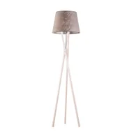 Lampy stojące - Nowoczesna lampa podłogowa na białej drewnianej podstawie ANDORA - miniaturka - grafika 1