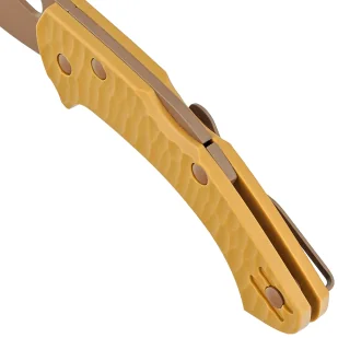 Nóż składany Fox Zero 2.0 Desert Warrior Coyote Tan FRN, Coyote Top Shield Becut by Jens Ansø (FX-311 CT) - Noże - miniaturka - grafika 4