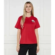 Koszulki i topy damskie - Karl Lagerfeld T-shirt IKON RS PEAK-A-BOO Oversize fit - miniaturka - grafika 1