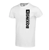 Kimona, stroje i obuwie - Koszulka Adidas Vertical Boxing Biały/Czarny • Rozmiar: L - miniaturka - grafika 1