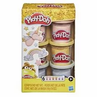 Masy plastyczne - Hasbro Play-Doh 6 puszek metalicznej plasteliny E9433 - miniaturka - grafika 1