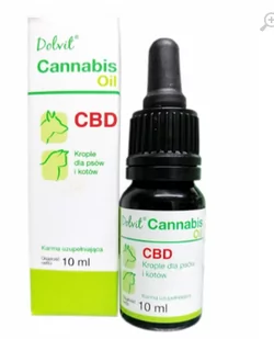 DOLFOS Dolvit Cannabis Oil 10ml - Suplementy i witaminy dla psów - miniaturka - grafika 1