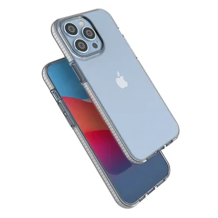 Spring Case etui iPhone 14 Pro Max silikonowy pokrowiec z ramką jasnoniebieskie - Etui i futerały do telefonów - miniaturka - grafika 4