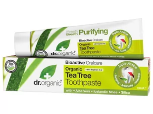 Dr. Organic Dr.Organic Tea Tree pasta do zębów z organicznym olejkiem z drzewa herbacianego 100 ml 7052749 - Wybielanie zębów - miniaturka - grafika 1
