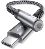 Adaptery i przejściówki - JSAUX Kabel Adapter DAC Audio USB-C do Mini Jack 3,5mm żeński AUX - miniaturka - grafika 1