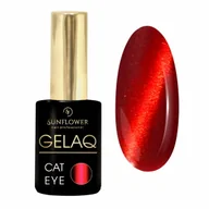 Lakiery hybrydowe - Gelaq Cat Eye Magnetic M06 - Lakier Hybrydowy Magnetyczny "Kocie Oko" UV / Led - miniaturka - grafika 1